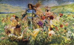 Georges Rochegrosse The Knight of the Flowers(Parsifal) china oil painting image